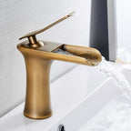 Waterfall Basin Faucet — Single Handle Bathroom Sink Faucet
