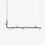 Air 73 Glass Sphere Pendant — Linear Glass Hanging Light for Kitchen Island