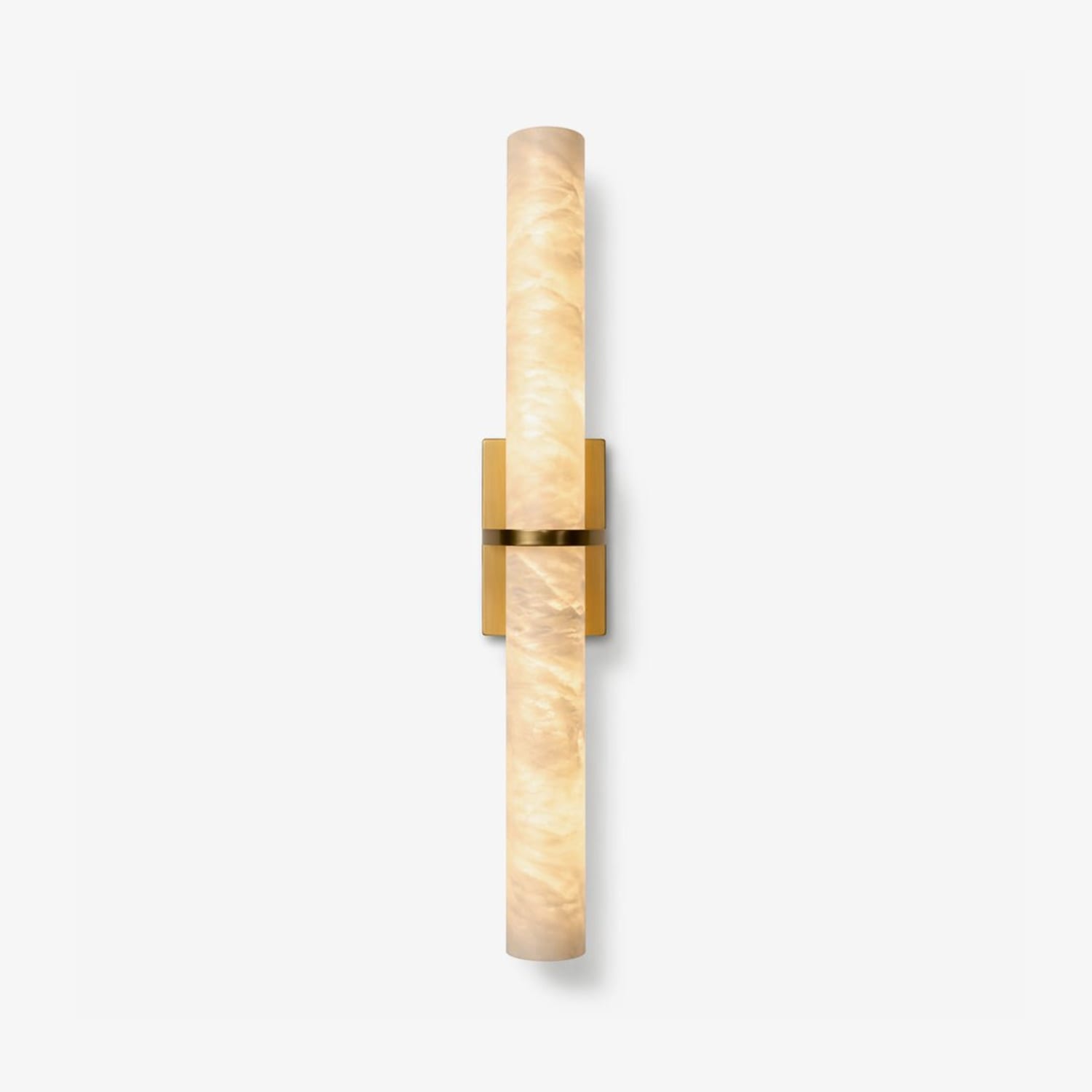Aluna Alabaster Bar Wall Light — Linear Stone Wall Sconce for Bedroom & Hallway