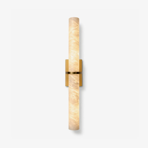 Aluna Alabaster Bar Wall Light — Linear Stone Wall Sconce for Bedroom & Hallway