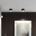 Cylinder Flush Mount Ceiling Light Aluminum LED Fixture for Hallway