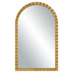 Gold Arch Top Mirror — Arched Wall Mirror for Bathroom & Entryway