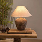 Ceramic Fabric Table Lamp for Bedroom