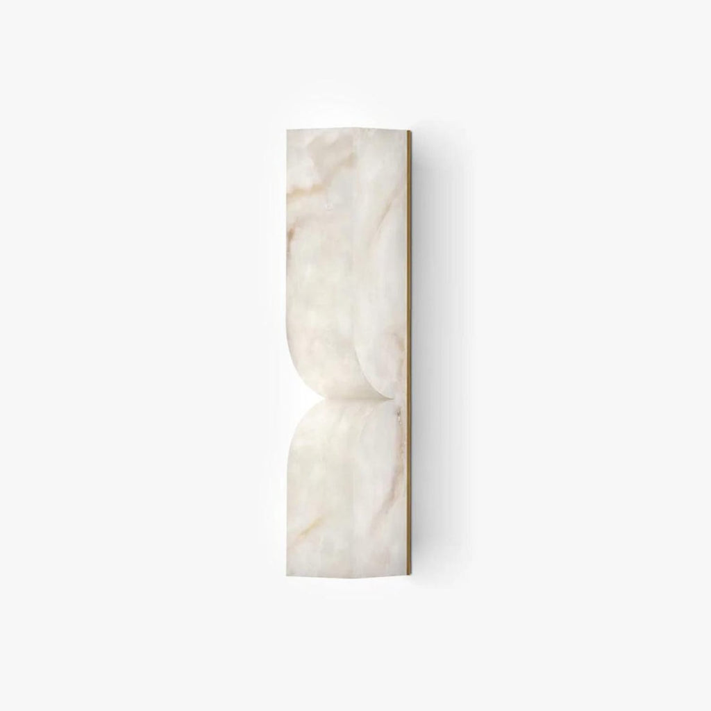 Alabaster Essence Wall Sconce — Carved Stone Wall Light for Bedroom & Hallway