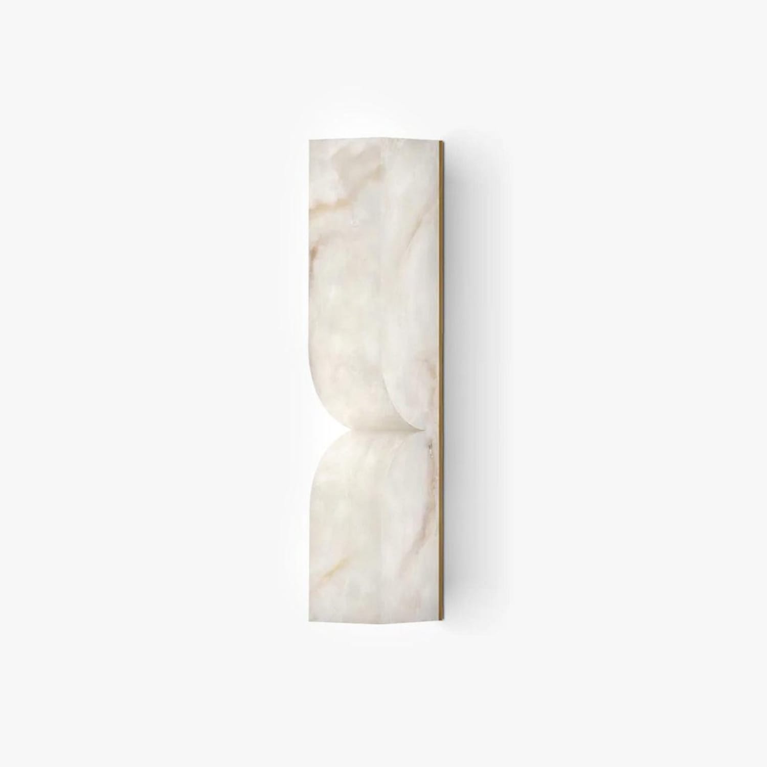 Alabaster Essence Wall Sconce — Carved Stone Wall Light for Bedroom & Hallway