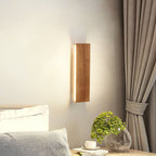 Solid Wood Strip LED Wall Sconce for Bedroom and Hallway