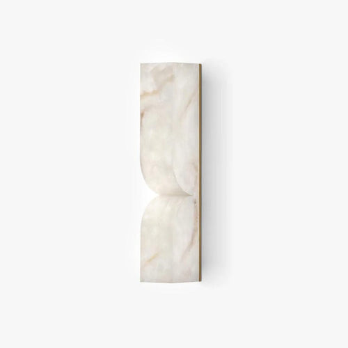 Alabaster Essence Wall Sconce — Carved Stone Wall Light for Bedroom & Hallway
