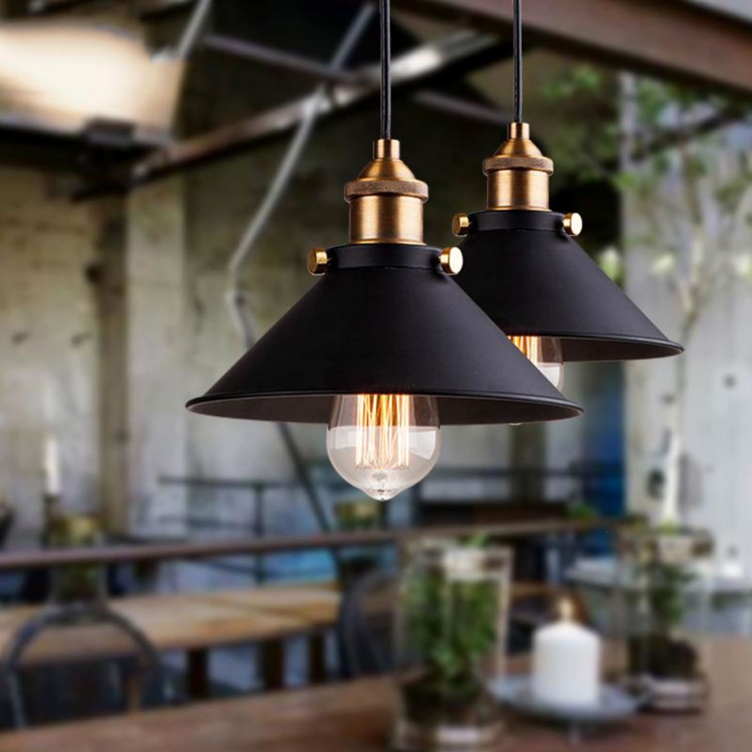 Modern Nordic Industrial Pendant Light — Adjustable Hanging Lamp for Kitchen & Bar