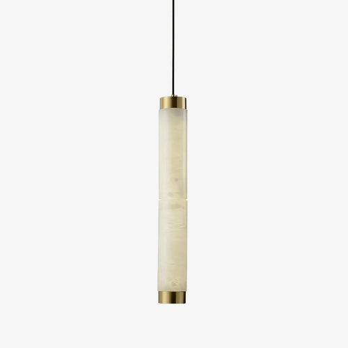 Aria Alabaster Pendant Lamp — Cylinder Spanish Alabaster Hanging Light
