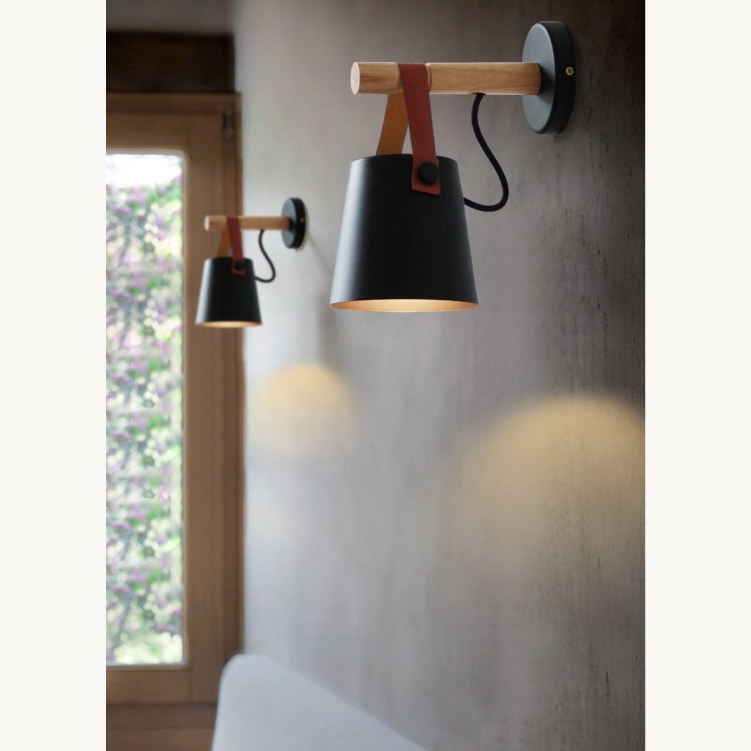 Nordic Wooden Wall Lamp — Lantern Style Wood Wall Sconce for Bedroom & Hallway