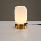 Striped Glass Table Lamp for Bedroom
