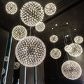 Orbital LED Hanging Pendant Light — Modern Ring Chandelier for Dining Room