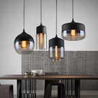 Modern Nordic Glass Pendant Light — Glass Shade Hanging Lamp for Kitchen Island