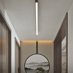 Wood Grain LED Flush Mount Ceiling Light for Living Room