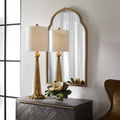 Moroccan Mirror Gold — Ornate Arched Decorative Wall Mirror for Entryway