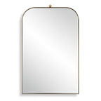 Gold Arch Vanity Mirror — Arched Bathroom Vanity Wall Mirror