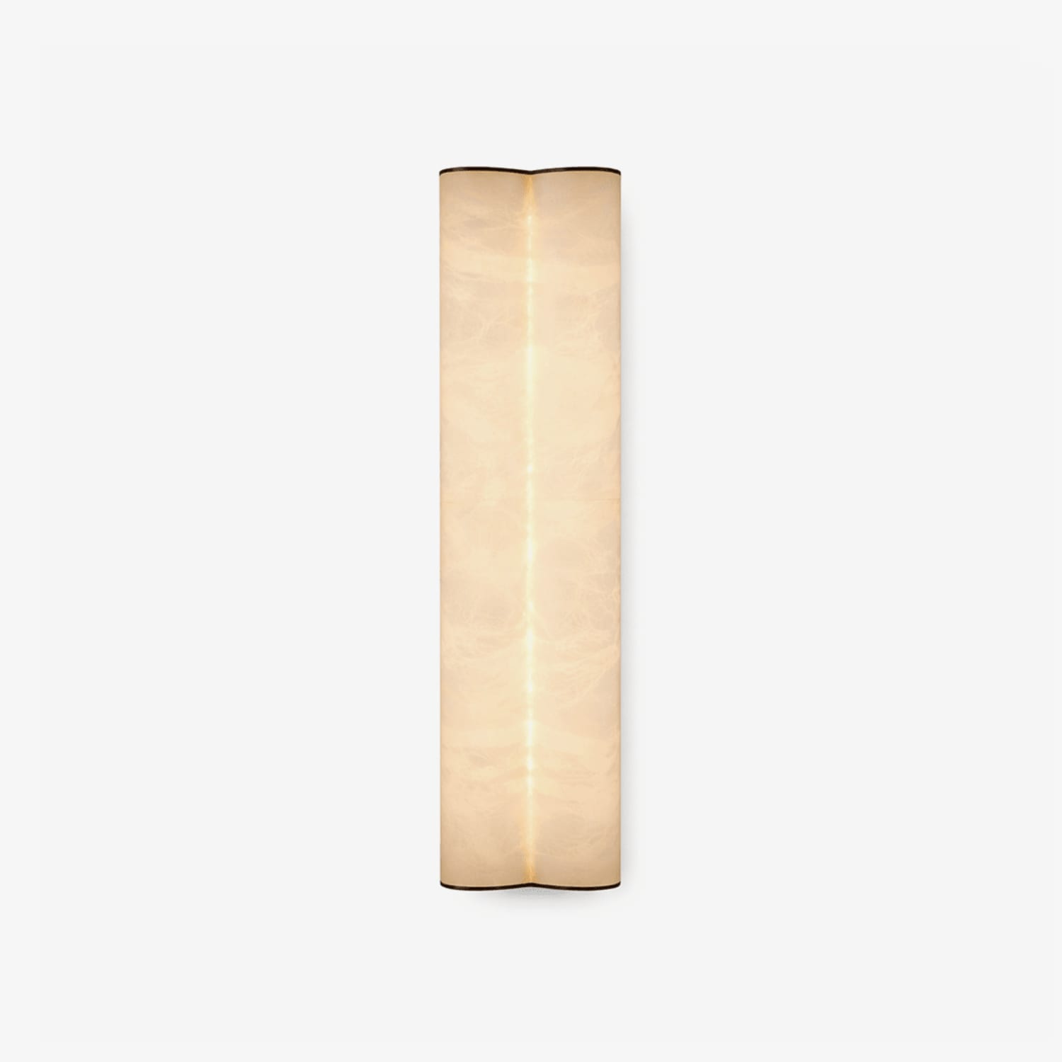 Elaris Alabaster Column Wall Light — Tall Stone Wall Sconce for Hallway & Bedroom