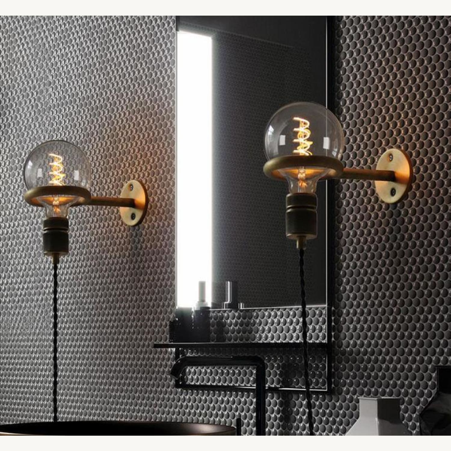 Avita Nordic Wall Light — Minimalist Ring Bulb Holder Wall Sconce