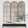 Tall Antique Mirror — Full-Length Arched Floor Mirror for Entryway & Bedroom
