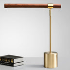 Wood Grain LED Table Lamp for Bedroom