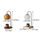 Solid Wood Glass Table Lamp for Bedroom