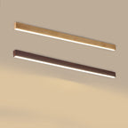 Wood Grain LED Flush Mount Ceiling Light for Living Room