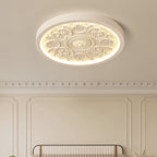 Carved LED Flush Mount Ceiling Light for Bedroom
