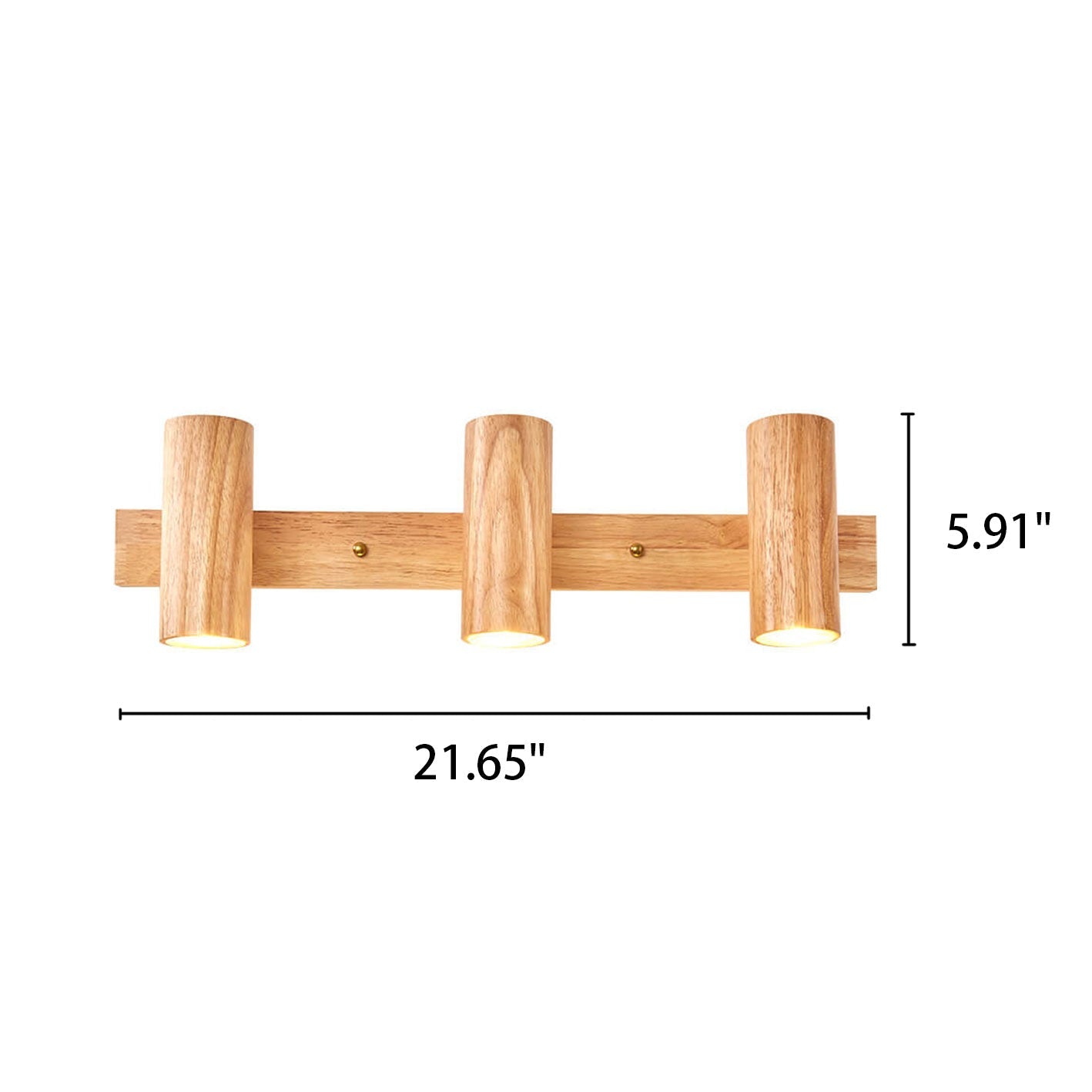 Modern Wood Track Wall Sconce for Bedroom and Hallway