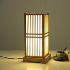 Japanese Bamboo Column Table Lamp