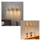 Modern Wood Track Wall Sconce for Bedroom and Hallway