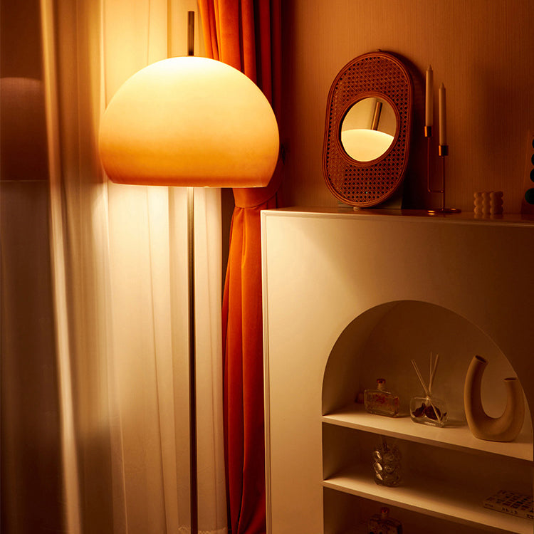 Retro Glass Floor Lamp for Living Room