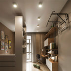 Adjustable Cylinder Flush Mount Ceiling Light for Living Room