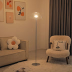 Clear Dome LED Floor Lamp