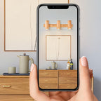 Modern Wood Track Wall Sconce for Bedroom and Hallway