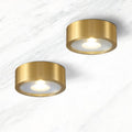Ultra-Thin Copper LED Flush Mount Ceiling Light