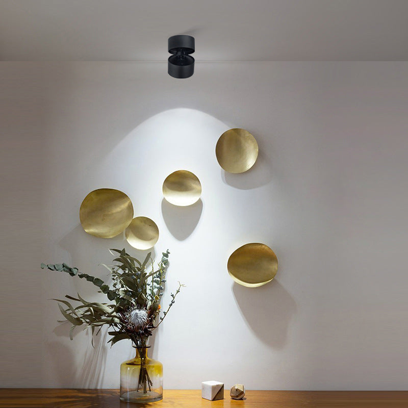 Adjustable Cylinder Flush Mount Ceiling Light for Living Room