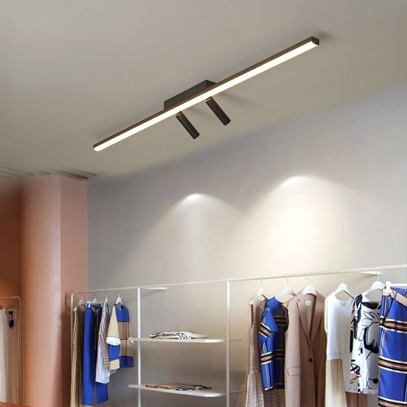 Linear Flush Mount Ceiling Light Acrylic LED Fixture for Kitchen