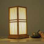 Japanese Bamboo Column Table Lamp