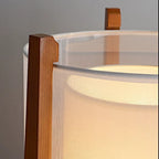 Japanese Wood Column Floor Lamp