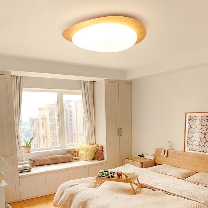Scandinavian Pebble LED Flush Mount Ceiling Light for Bedroom