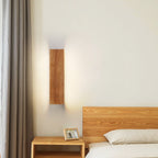 Solid Wood Strip LED Wall Sconce for Bedroom and Hallway