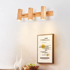 Modern Wood Track Wall Sconce for Bedroom and Hallway