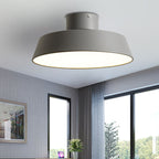 Flush Mount Ceiling Light Round Iron Acrylic Fixture for Bedroom