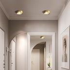 Ultra-Thin Copper LED Flush Mount Ceiling Light
