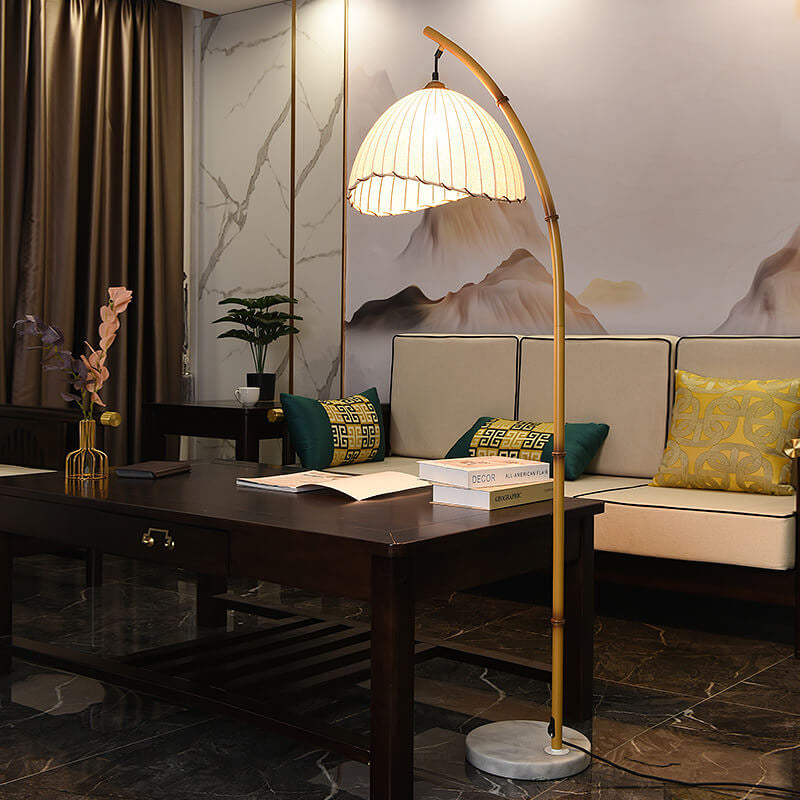Bamboo Style Floor Lamp for Living Room