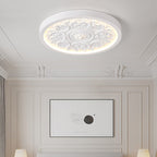 Carved LED Flush Mount Ceiling Light for Bedroom