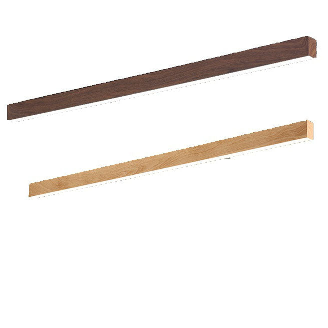 Wood Grain LED Flush Mount Ceiling Light for Living Room