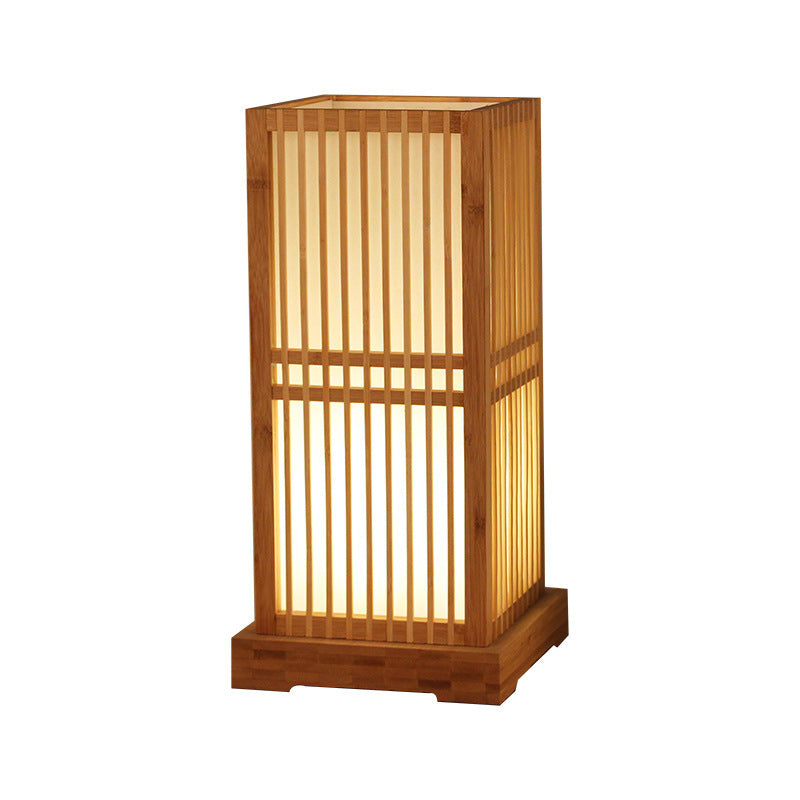Japanese Bamboo Column Table Lamp