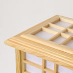 Japanese Wood Pillar Floor Lamp for Bedroom