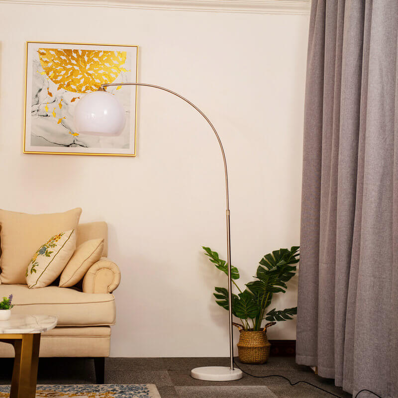 Modern Globe Arc Floor Lamp for Living Room